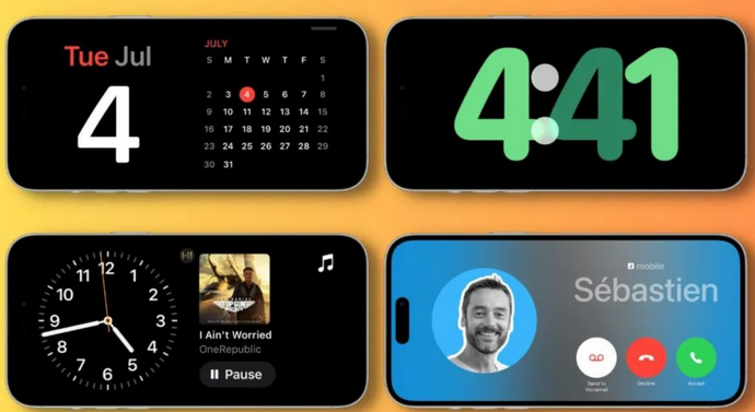 汶川苹果手机维修分享iOS17横屏充电待机显示有什么好处 